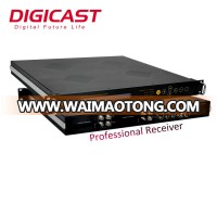 Descrambler 4 Channels Digital TV Satellite Internet Receiver For IPTV OTT Solution