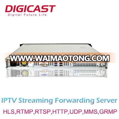 HLS HTTP RTMP Video IPTV Sever Solution for 100 Channels IPTV Transcoder